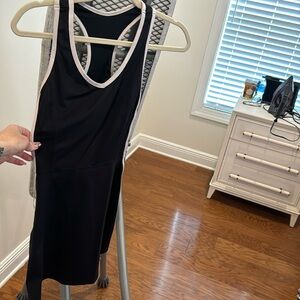 Black and white racer back tennis dress size small